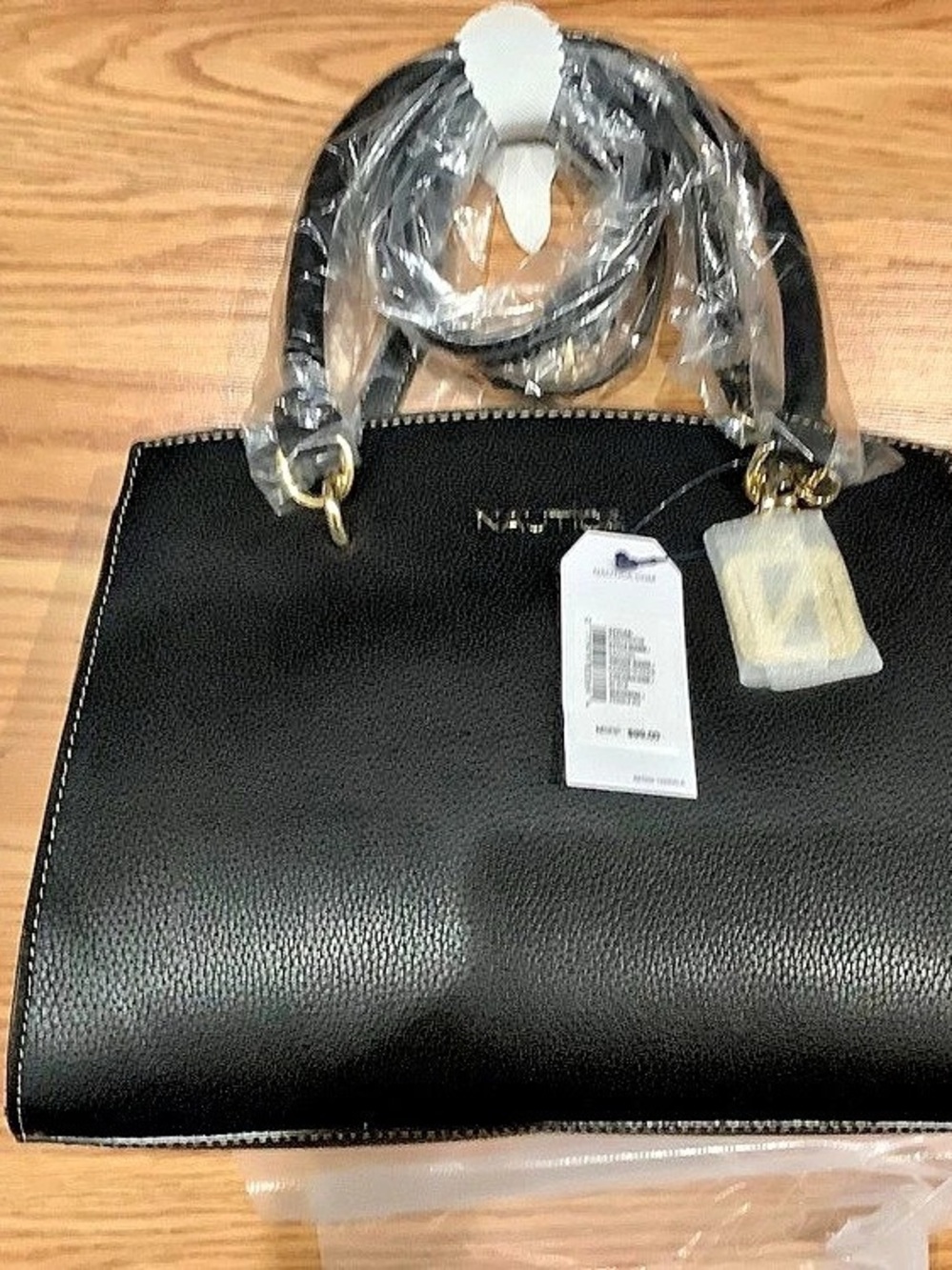 Nautica Charm School Satchel Black